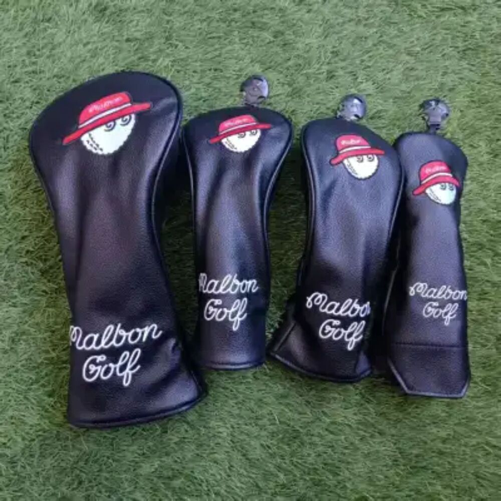 Malbon Golf Club Headcovers Fisherman Hat Wood Driver Hybrid Putter